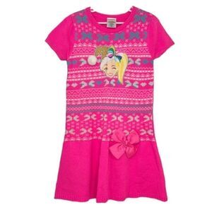 Girls Pink Nickelodeon Sweater Dress(Size M 7-8)